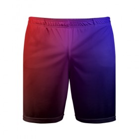 Мужские шорты 3D спортивные с принтом Градиент 3 ,  |  | градиент | красный | синий | текстура | цвет