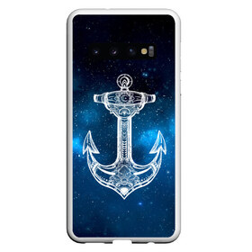 Чехол для Samsung Galaxy S10 с принтом Символ якоря , Силикон | Область печати: задняя сторона чехла, без боковых панелей | Тематика изображения на принте: anchor | anchorage | armature | анкер | якорь