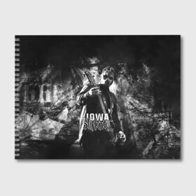 Альбом для рисования с принтом Slipknot iowa , 100% бумага
 | матовая бумага, плотность 200 мг. | slipknot | альтернативный метал | грув метал | комбинезон | маска | метал | мрачный | ню метал