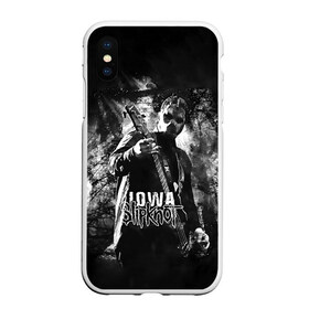 Чехол для iPhone XS Max матовый с принтом Slipknot iowa , Силикон | Область печати: задняя сторона чехла, без боковых панелей | slipknot | альтернативный метал | грув метал | комбинезон | маска | метал | мрачный | ню метал