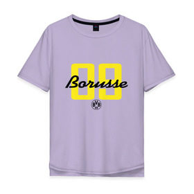 Мужская футболка хлопок Oversize с принтом Borussia Dortmund - Borusse 09 (New 2018 Design) , 100% хлопок | свободный крой, круглый ворот, “спинка” длиннее передней части | боруссия дортмунд
