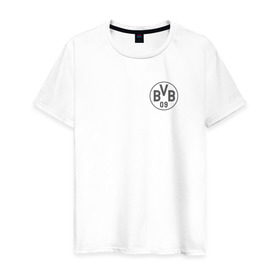 Мужская футболка хлопок с принтом Borussia Dortmund - Vintage style (New Collections 2018) , 100% хлопок | прямой крой, круглый вырез горловины, длина до линии бедер, слегка спущенное плечо. | боруссия дортмунд