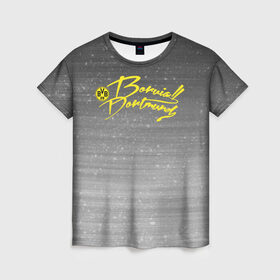 Женская футболка 3D с принтом Borussia Dortmund - New Design 2018 , 100% полиэфир ( синтетическое хлопкоподобное полотно) | прямой крой, круглый вырез горловины, длина до линии бедер | 0x000000123 | borussia | dortmund | боруссия дортмунд | холанд