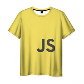 Мужская футболка 3D с принтом JavaScript , 100% полиэфир | прямой крой, круглый вырез горловины, длина до линии бедер | javascript | js