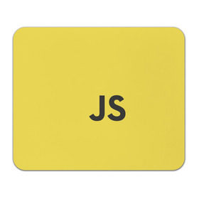 Коврик прямоугольный с принтом JavaScript , натуральный каучук | размер 230 х 185 мм; запечатка лицевой стороны | javascript | js