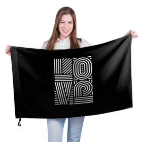 Флаг 3D с принтом L O V E , 100% полиэстер | плотность ткани — 95 г/м2, размер — 67 х 109 см. Принт наносится с одной стороны | life | love | love is | super | super girl | абстракция | геометрия | девушкам | девчонка | иллюзия | линии | любовь | мода | модные | надписи | настроение | отношение | парочки | подарок | позитивные | полоски | полосы