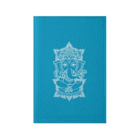 Обложка для паспорта матовая кожа с принтом India , натуральная матовая кожа | размер 19,3 х 13,7 см; прозрачные пластиковые крепления | india | будда | буддизм | индия | символика индии | слон | хинди