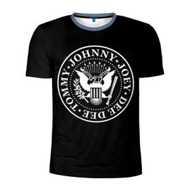 Мужская футболка 3D спортивная с принтом The Ramones , 100% полиэстер с улучшенными характеристиками | приталенный силуэт, круглая горловина, широкие плечи, сужается к линии бедра | punk | ramones | rock | панк | рамонс | рок