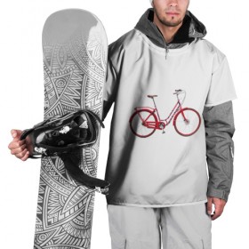 Накидка на куртку 3D с принтом Велосипед , 100% полиэстер |  | bicycle | байсикл | велик | красный | москва | педали