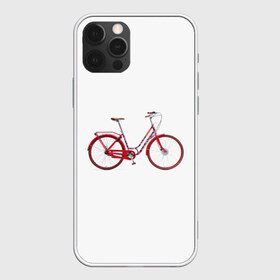 Чехол для iPhone 12 Pro Max с принтом Велосипед , Силикон |  | bicycle | байсикл | велик | красный | москва | педали