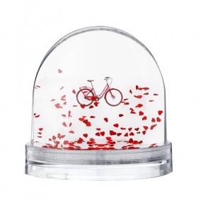 Водяной шар с принтом Велосипед , Пластик | Изображение внутри шара печатается на глянцевой фотобумаге с двух сторон | bicycle | байсикл | велик | красный | москва | педали