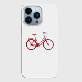Чехол для iPhone 13 Pro с принтом Велосипед ,  |  | Тематика изображения на принте: bicycle | байсикл | велик | красный | москва | педали