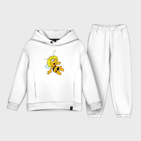 Детский костюм хлопок Oversize с принтом пчелка Майя ,  |  | Тематика изображения на принте: вилли | майя | мая | пчелка | пчёлка майя | флип