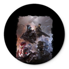 Коврик круглый с принтом Halo wars , резина и полиэстер | круглая форма, изображение наносится на всю лицевую часть | Тематика изображения на принте: halo