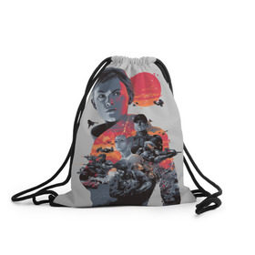 Рюкзак-мешок 3D с принтом Halo wars , 100% полиэстер | плотность ткани — 200 г/м2, размер — 35 х 45 см; лямки — толстые шнурки, застежка на шнуровке, без карманов и подкладки | halo