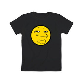 Детская футболка хлопок с принтом с ПеКа-Колобок #2 , 100% хлопок | круглый вырез горловины, полуприлегающий силуэт, длина до линии бедер | йоба