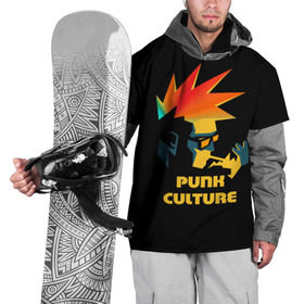 Накидка на куртку 3D с принтом Punk culture , 100% полиэстер |  | music | punk | ирокез | музыка | панк | панк музыка | рок | рок музыка | суб культура