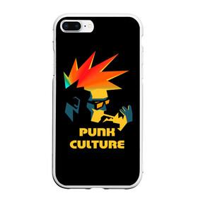 Чехол для iPhone 7Plus/8 Plus матовый с принтом Punk culture , Силикон | Область печати: задняя сторона чехла, без боковых панелей | Тематика изображения на принте: music | punk | ирокез | музыка | панк | панк музыка | рок | рок музыка | суб культура