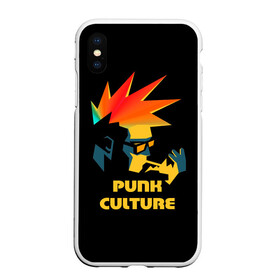 Чехол для iPhone XS Max матовый с принтом Punk culture , Силикон | Область печати: задняя сторона чехла, без боковых панелей | Тематика изображения на принте: music | punk | ирокез | музыка | панк | панк музыка | рок | рок музыка | суб культура