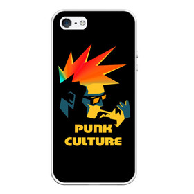 Чехол для iPhone 5/5S матовый с принтом Punk culture , Силикон | Область печати: задняя сторона чехла, без боковых панелей | music | punk | ирокез | музыка | панк | панк музыка | рок | рок музыка | суб культура