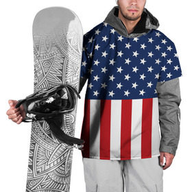 Накидка на куртку 3D с принтом Флаг США , 100% полиэстер |  | Тематика изображения на принте: flag | usa | патриотизм | сша | флаг
