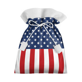 Подарочный 3D мешок с принтом Флаг США , 100% полиэстер | Размер: 29*39 см | Тематика изображения на принте: flag | usa | патриотизм | сша | флаг