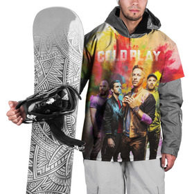 Накидка на куртку 3D с принтом Coldplay , 100% полиэстер |  | cold play | rock | колд плей | колд плэй | колдплей | колдплэй | рок