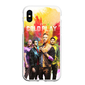 Чехол для iPhone XS Max матовый с принтом Coldplay , Силикон | Область печати: задняя сторона чехла, без боковых панелей | cold play | rock | колд плей | колд плэй | колдплей | колдплэй | рок