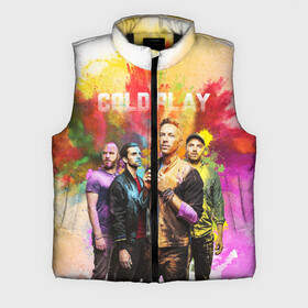 Мужской жилет утепленный 3D с принтом Coldplay ,  |  | cold play | rock | колд плей | колд плэй | колдплей | колдплэй | рок