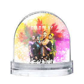 Водяной шар с принтом Coldplay , Пластик | Изображение внутри шара печатается на глянцевой фотобумаге с двух сторон | cold play | rock | колд плей | колд плэй | колдплей | колдплэй | рок