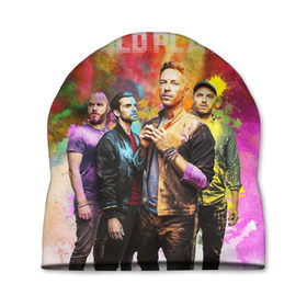 Шапка 3D с принтом Coldplay , 100% полиэстер | универсальный размер, печать по всей поверхности изделия | cold play | rock | колд плей | колд плэй | колдплей | колдплэй | рок