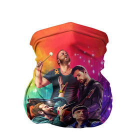Бандана-труба 3D с принтом Coldplay , 100% полиэстер, ткань с особыми свойствами — Activecool | плотность 150‒180 г/м2; хорошо тянется, но сохраняет форму | Тематика изображения на принте: 