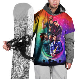 Накидка на куртку 3D с принтом Coldplay , 100% полиэстер |  | 