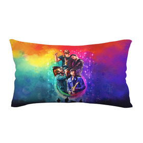 Подушка 3D антистресс с принтом Coldplay , наволочка — 100% полиэстер, наполнитель — вспененный полистирол | состоит из подушки и наволочки на молнии | 
