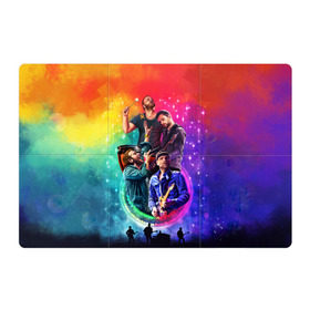Магнитный плакат 3Х2 с принтом Coldplay , Полимерный материал с магнитным слоем | 6 деталей размером 9*9 см | 
