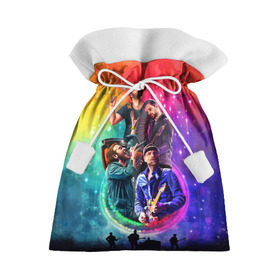 Подарочный 3D мешок с принтом Coldplay , 100% полиэстер | Размер: 29*39 см | 
