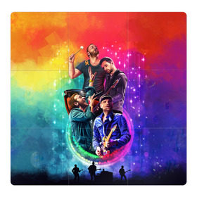 Магнитный плакат 3Х3 с принтом Coldplay , Полимерный материал с магнитным слоем | 9 деталей размером 9*9 см | 