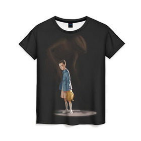 Женская футболка 3D с принтом Monster , 100% полиэфир ( синтетическое хлопкоподобное полотно) | прямой крой, круглый вырез горловины, длина до линии бедер | stranger things | очень странные дела