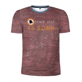 Мужская футболка 3D спортивная с принтом A S Roma - Vintage No.3 , 100% полиэстер с улучшенными характеристиками | приталенный силуэт, круглая горловина, широкие плечи, сужается к линии бедра | рим | рома