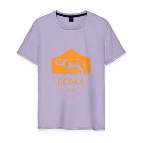 Мужская футболка хлопок с принтом A S Roma - Autumn Top , 100% хлопок | прямой крой, круглый вырез горловины, длина до линии бедер, слегка спущенное плечо. | as roma | roma | рома | футбол