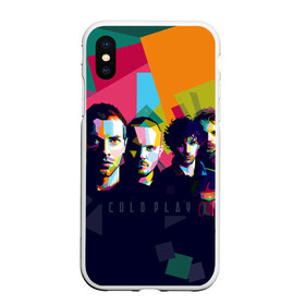Чехол для iPhone XS Max матовый с принтом Coldplay , Силикон | Область печати: задняя сторона чехла, без боковых панелей | cold play | rock | колд плей | колд плэй | колдплей | колдплэй | рок