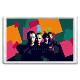 Магнит 45*70 с принтом Coldplay , Пластик | Размер: 78*52 мм; Размер печати: 70*45 | cold play | rock | колд плей | колд плэй | колдплей | колдплэй | рок