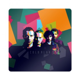 Магнит виниловый Квадрат с принтом Coldplay , полимерный материал с магнитным слоем | размер 9*9 см, закругленные углы | cold play | rock | колд плей | колд плэй | колдплей | колдплэй | рок