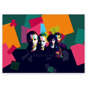Поздравительная открытка с принтом Coldplay , 100% бумага | плотность бумаги 280 г/м2, матовая, на обратной стороне линовка и место для марки
 | cold play | rock | колд плей | колд плэй | колдплей | колдплэй | рок