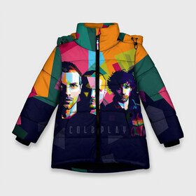 Зимняя куртка для девочек 3D с принтом Coldplay , ткань верха — 100% полиэстер; подклад — 100% полиэстер, утеплитель — 100% полиэстер. | длина ниже бедра, удлиненная спинка, воротник стойка и отстегивающийся капюшон. Есть боковые карманы с листочкой на кнопках, утяжки по низу изделия и внутренний карман на молнии. 

Предусмотрены светоотражающий принт на спинке, радужный светоотражающий элемент на пуллере молнии и на резинке для утяжки. | cold play | rock | колд плей | колд плэй | колдплей | колдплэй | рок