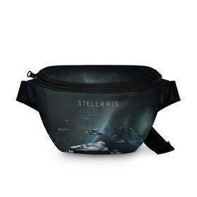 Поясная сумка 3D с принтом Stellaris , 100% полиэстер | плотная ткань, ремень с регулируемой длиной, внутри несколько карманов для мелочей, основное отделение и карман с обратной стороны сумки застегиваются на молнию | stellaris