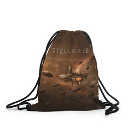 Рюкзак-мешок 3D с принтом Stellaris , 100% полиэстер | плотность ткани — 200 г/м2, размер — 35 х 45 см; лямки — толстые шнурки, застежка на шнуровке, без карманов и подкладки | stellaris