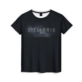 Женская футболка 3D с принтом Stellaris , 100% полиэфир ( синтетическое хлопкоподобное полотно) | прямой крой, круглый вырез горловины, длина до линии бедер | stellaris