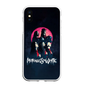 Чехол для iPhone XS Max матовый с принтом Группа Motionless in White , Силикон | Область печати: задняя сторона чехла, без боковых панелей | miw | motionless in white | гот | готик | готика | готы | группа | индастриал | крис моушнлесс | метал | металл | музыка | райан ситковски | рикки хоррор | черулли