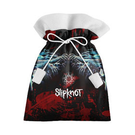 Подарочный 3D мешок с принтом Slipknot руки зомби , 100% полиэстер | Размер: 29*39 см | slipknot | альтернативный метал | андерс | брызги | грув метал | капли | колсефни | кори | кровь | метал | ню метал | ок | слипкнот | тейлор